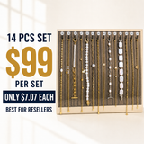 14PCS Pearl Bracelet Bundle wholesale jewelry bundle