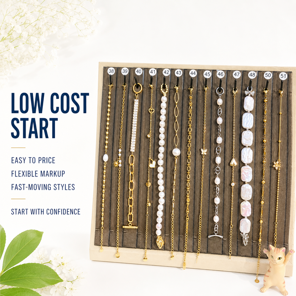 14PCS Pearl Bracelet Bundle wholesale jewelry bundle