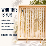 20PCS Gold Chain Bracelet Bundle wholesale jewelry bundle