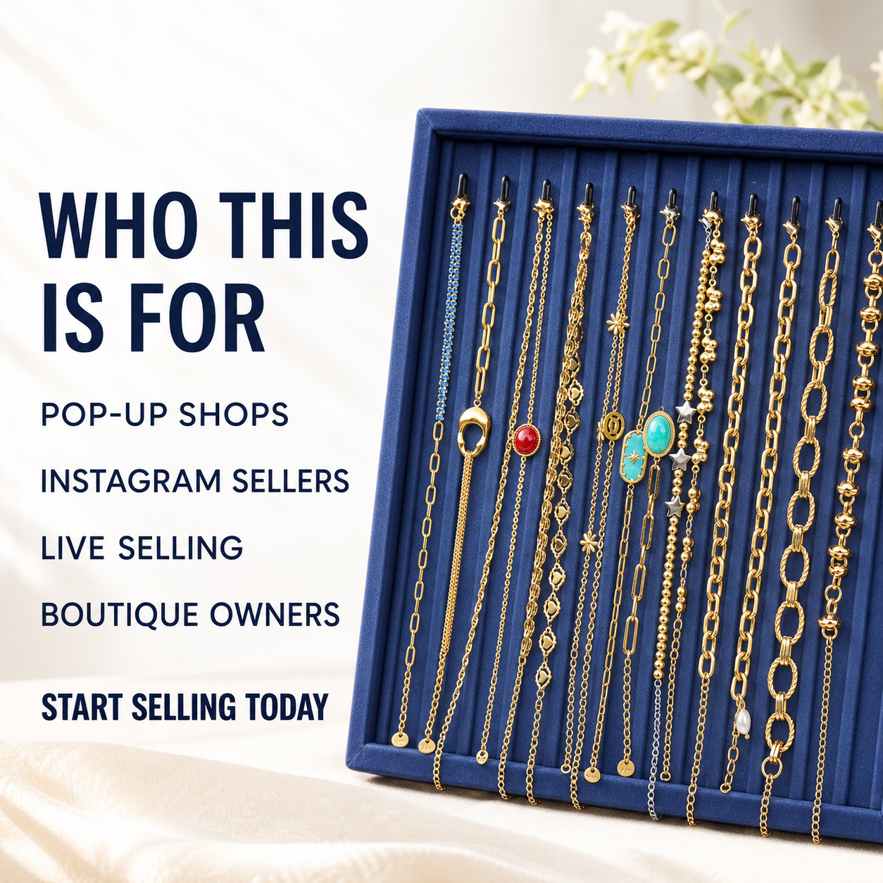 23PCS Gold Chain Bracelet Bundle wholesale jewelry bundle
