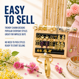 43PCS Gold Charm Jewelry Bundle wholesale jewelry bundle