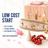43PCS Gold Charm Jewelry Bundle wholesale jewelry bundle