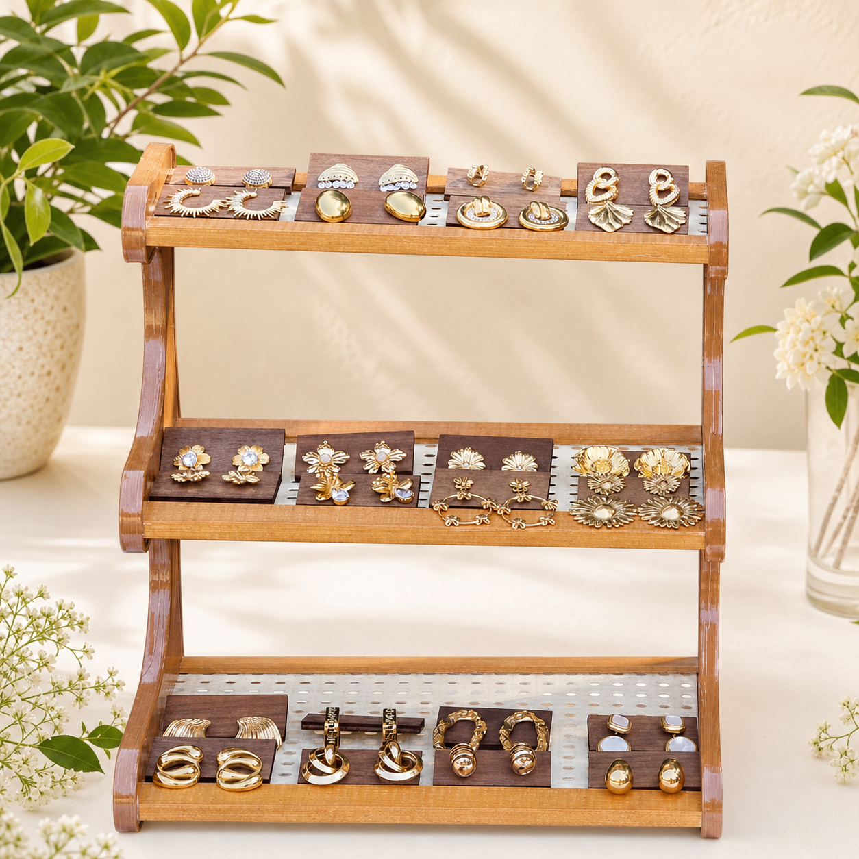24PCS Gold Earring Bundle wholesale jewelry bundle