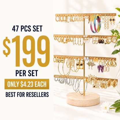 47PCS Earring Bundle wholesale jewelry bundle