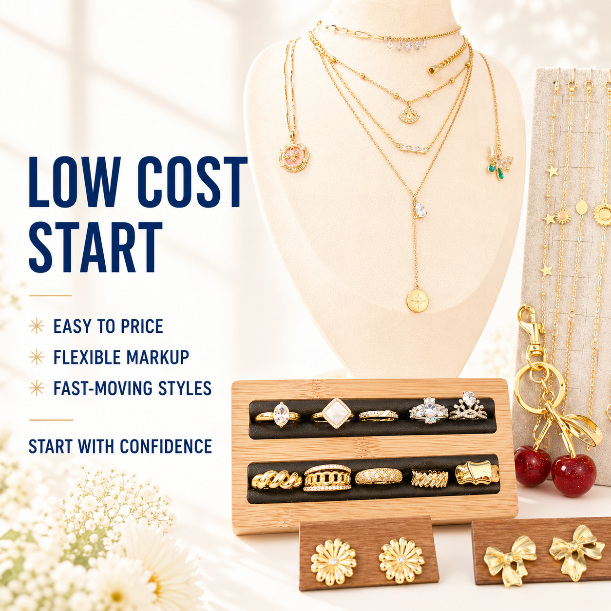 37PCS Gold Filled Jewelry Bundle wholesale jewelry bundle