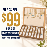 25PCS Evil Eye Necklace Bundle wholesale jewelry bundle