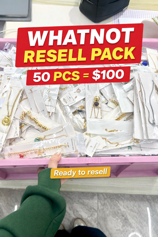 Whatnot Resell Pack with 50 Gold Filled jewelry pieces for live sellers