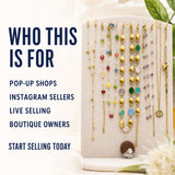 23PCS Gold Filled Colorful Gemstone Charm Jewelry Set