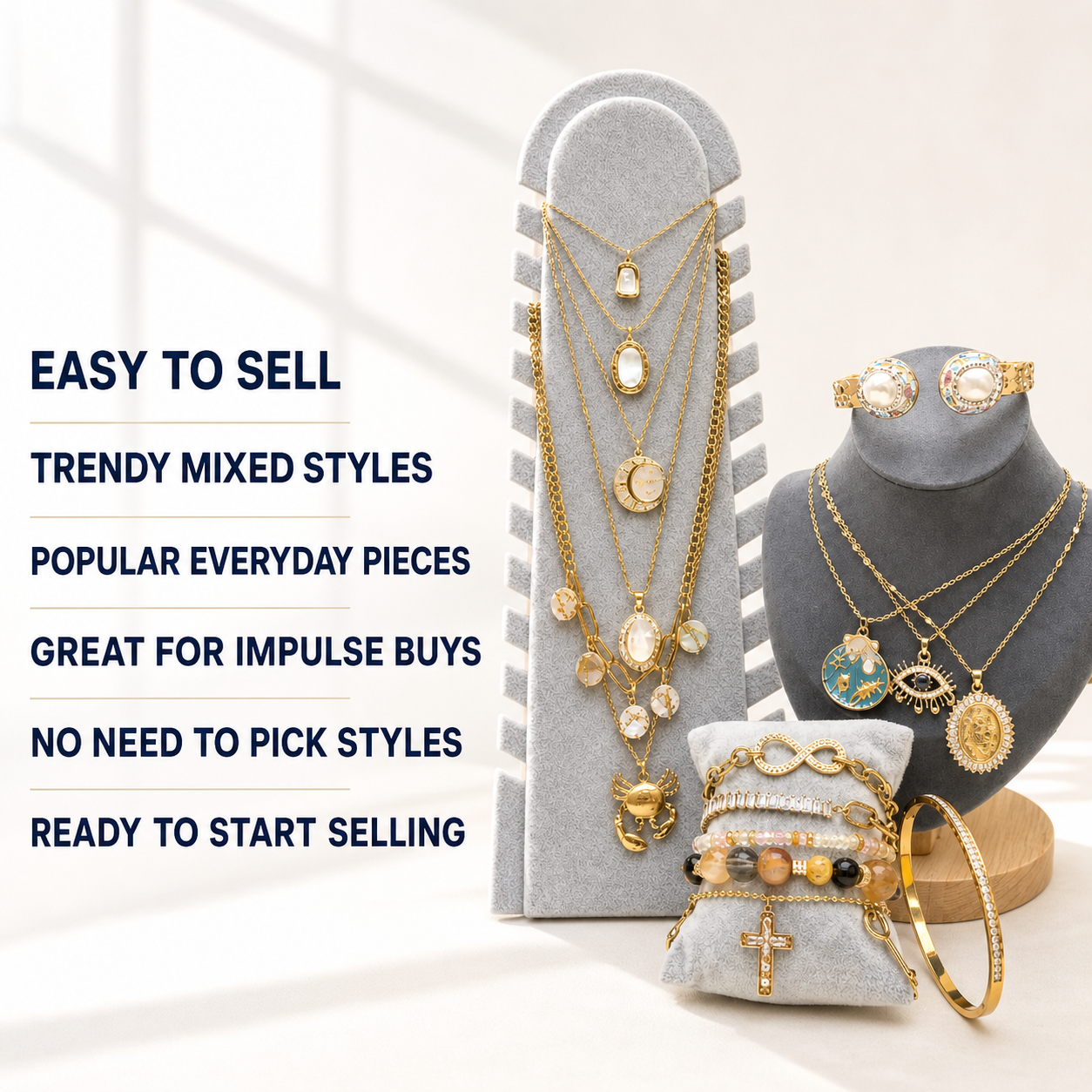 23PCS Mixed Jewelry Bundle wholesale jewelry bundle