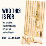 24PCS Gold Necklace Bundle wholesale jewelry bundle