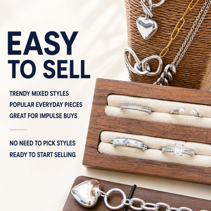 Modern Mixed Metal Jewelry Set